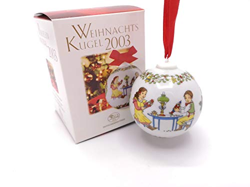 Hutschenreuther Porzellan Weihnachtskugel 2003 in der Originalverpackung NEU 1.Wahl
