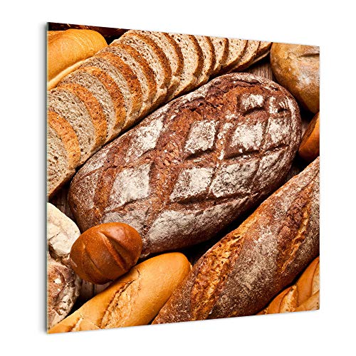 DekoGlas Küchenrückwand 'Verschiedenes Brot' in div. Größen, Glas-Rückwand, Wandpaneele, Spritzschutz & Fliesenspiegel