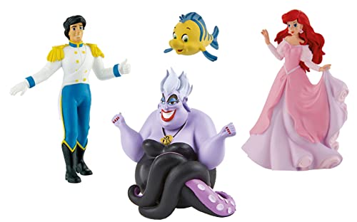 Bullyland - Disney Arielle Figuren Set mit Arielle, Eric, Fabius und Ursula