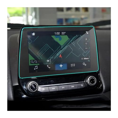 Schutzfolie Auto Navigation Glas 8 Zoll Auto GPS Navigation Bildschirm Anti-scratch Gehärtete Film Aufkleber Schutz Für Ford Für Ecosport 2018 2019 2020 (Size : 8 inch)