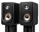 Polk Audio Signature Elite ES15 hochauflösende Regallautsprecher fürs Heimkino, Stereo Lautsprecher, Surround Boxen, Hi-Res zertifiziert, kompatibel mit Dolby Atmos und DTS:X (Paar), Schwarz, SIGS15ELBK