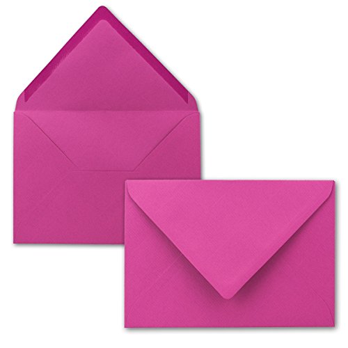Brief-Umschläge in Amarena - 100 Stück - DIN C5 Kuverts 22,0 x 15,4 cm - Nassklebung ohne Fenster - Weihnachten, Grußkarten - Serie FarbenFroh®