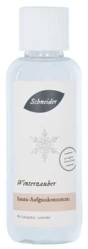 Saunabedarf Schneider - Aufgusskonzentrat Winterzauber - blumig-frischer Saunaaufguss - 250ml Inhalt