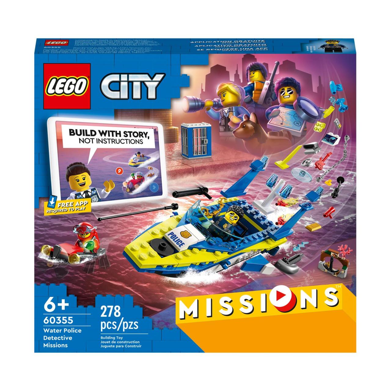 LEGO® City Detektivmissionen der Wasserpolizei 60355