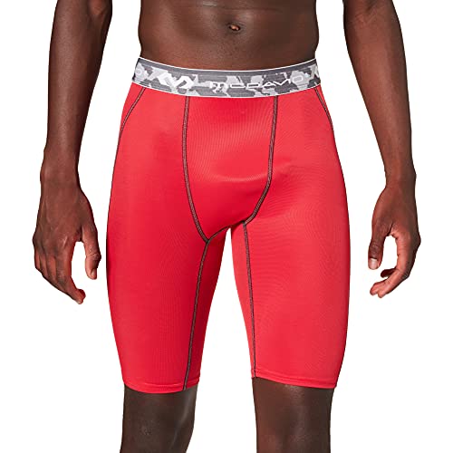 McDavid Herren Kompressionshose HDC Shorts, Rot, XL (Herstellergröße: XL)