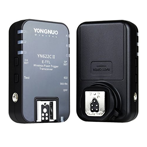Yongnuo YN-622C II YN 622II 1/8000 E-TTL Funkauslöser Blitzauslöser Auslöser für Canon Kamera mit WINGONEER diffusor