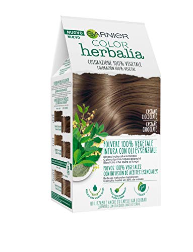 Garnier Herbalia 100% pflanzliche Farbe - Schokoladenbraun, erhältlich in 6 Farbtönen