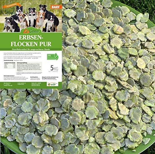 LuCano Erbsenflocken pur | aufgeschlossene, hochverdauliche Gemüseflocken durch Mikronisierung (5 kg)