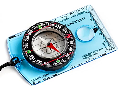 Orientierungslauf-Kompass zum Wandern und Rucksackreisen, erweiterter Pfadfinder-Kompass, Camping-Navigation – Pfadfinder-Kompass für Kinder | professioneller Feldkompass zum Kartenlesen – beste