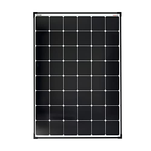 Enjoy Solar Mono 120W 12V Ultra SunPower Back-Contact Solarpanel Solarmodul Photovoltaikmodul mit schwarzen Rahmen und weißem Back- Sheet, ideal für Wohnmobil, Gartenhäuse, Boot