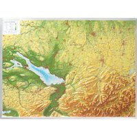 Georelief 3D Reliefkarte Bodensee