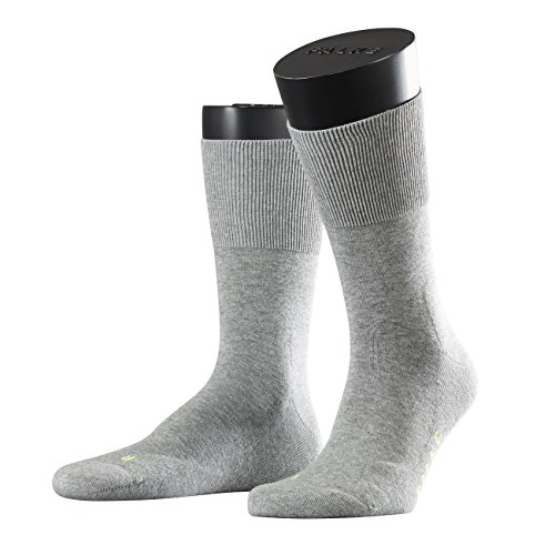 FALKE Unisex Run U SO Freizeit Sport Socken, Blickdicht, Grau (Light Grey 3400), 39-41