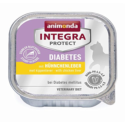 animonda Integra Protect Diabetes mit Hühnchenleber für Katzen 16x 100g