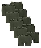 PUMA Herren Boxershorts Unterhosen 521015001 10er Pack, Farbe:038 - Green Melange, Bekleidungsgröße:L
