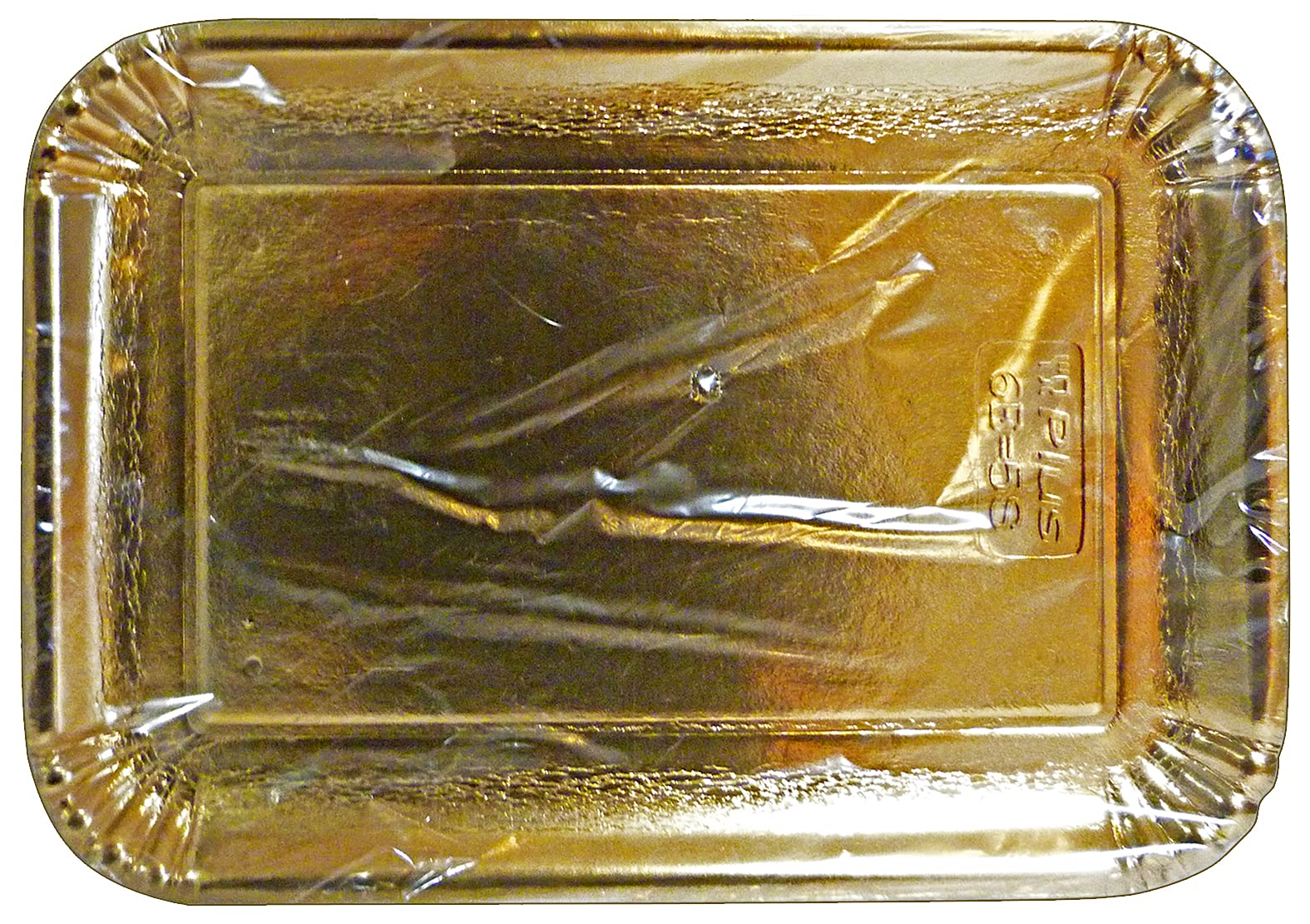 Set 40 Tablett Papier rechteckig gold 21 x 31 cm. * 3 Stück 63070 Behälter für die Küche