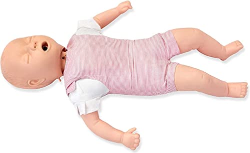 JUJNE Erste-Hilfe-Modell, Modell für Herz-Lungen-Wiederbelebung CPR-Baby-Säugling-Trainingspuppe Atemwegsobstruktion Säuglings-Erste-Hilfe-Modell für Pädagogische Lehrforschung
