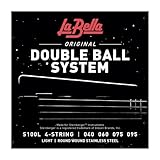 La Bella Bass S100L Double Ball 040/095, Saiten für Headless Bass