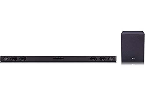 LG SQC2 Soundbar TV 300W, 2.1 Kanäle mit Wireless-Subwoofer, Soundbar Dolby Digital, Bluetooth, optischer Eingang, AUX-Eingang 3,5mm, USB