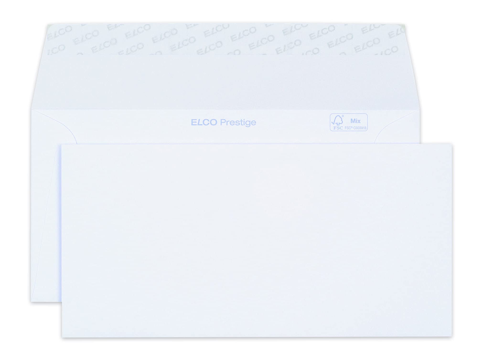 Elco 42786 Prestige Briefumschlag, Dinlang, 120 g, weiß
