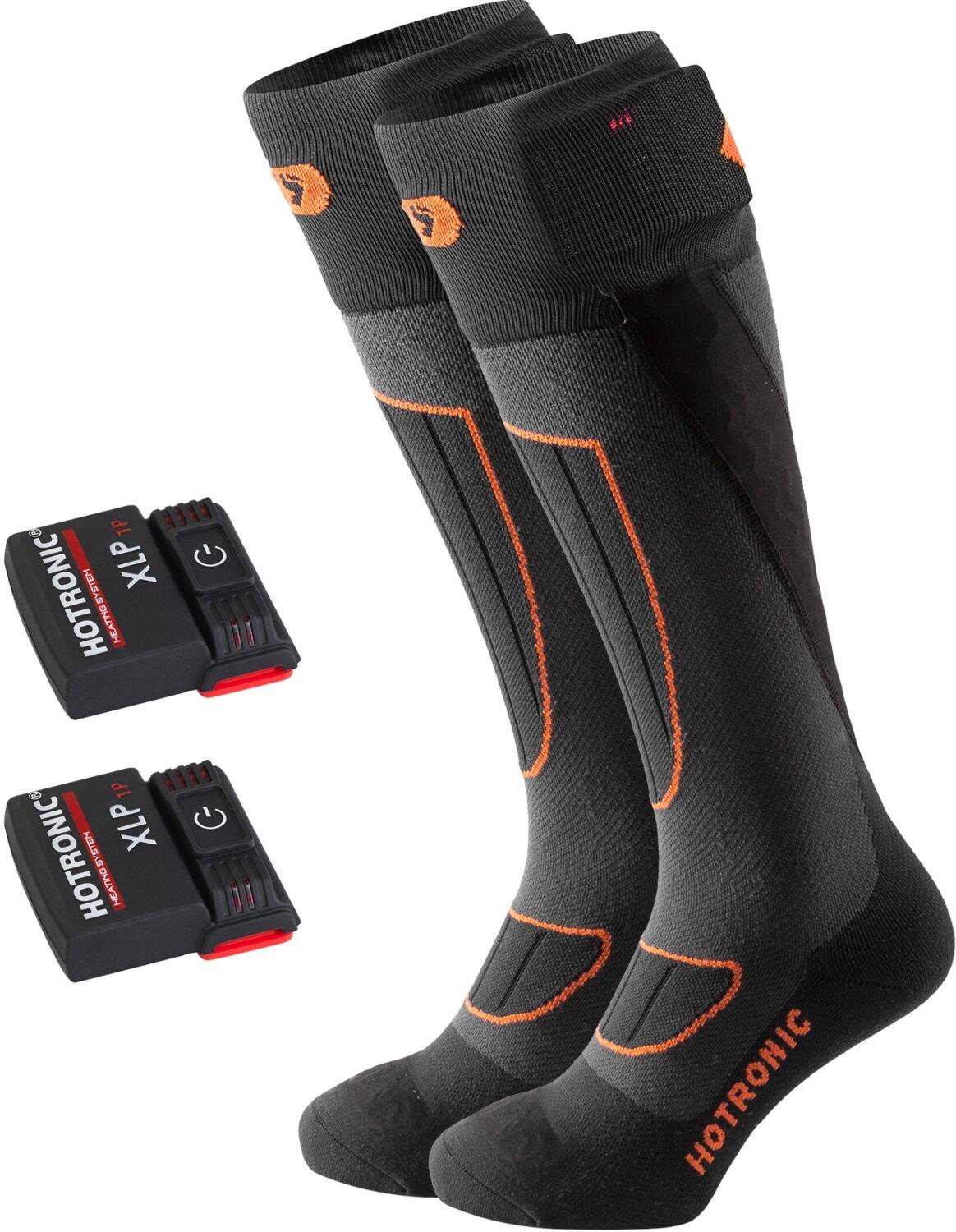 Hotronic Heat Socks Set XLP 1P Surround Comfort (Gr&ouml;&szlig;e: 32.0 - 34.0, anthrazit/orange)