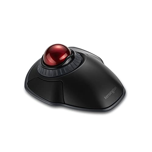 Kensington Orbit kabelloser Trackball mit Scrollring, professionelle Maus mit Bluetooth, (2,4 GHz kabellos), optisches Tracking & AES-Verschlüsselung, Links- oder Rechtshänder, Weiß, K70992WW