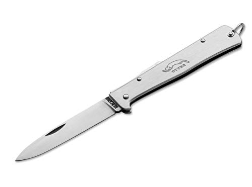 Otter Unisex – Erwachsene Mercator-Messer Edelstahl Taschenmesser, Silber, 19,5 cm