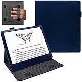 BACSEAZH Stand Case Für 10,2-Zoll-Kindle Scribe (2022 Veröffentlicht) – Smarte Pu-Leder-Tablet-Hülle Mit Doppelter Handschlaufe Und Automatischem EIN-/Ausschalten, Marineblau, 10,2-Zoll-Kindle Scribe