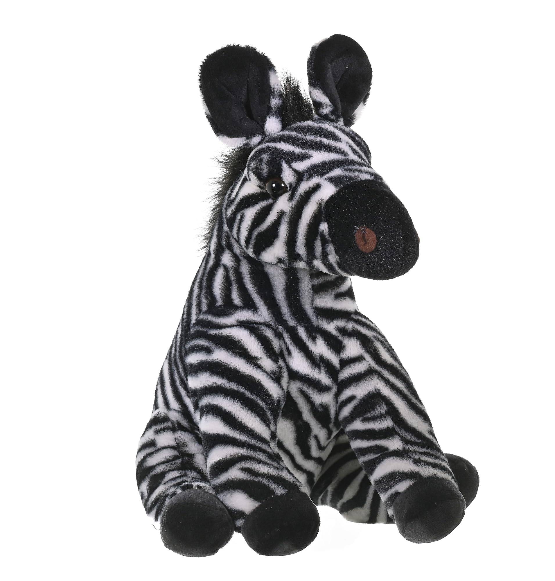 Wild Republic 17637 19378 Plüsch Zebra, Cuddlekins Kuscheltier, Plüschtier, 30 cm