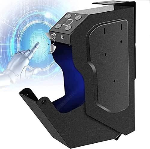 JIADUOFU Stahl Security Gun Box, Portable Biometrische Fingerabdruck-Box Schmuck Pistole Sicher Im Schlafzimmer Auto Versteckt Für Hause Sicherheit