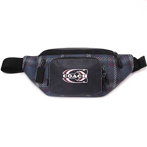 Coach Track Waistpack in Colorblock Signature Canvas, QB/Midnight Navy Multi, Taille