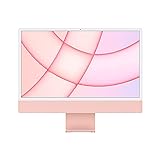 Apple 2021 iMac All-in-One Desktopcomputer mit M1 Chip: 8-Core CPU, 7-Core GPU, 24" Retina Display, 8 GB RAM, 256 GB SSD Speicher, 1080p FaceTime HD Kamera. Funktioniert mit iPhone/iPad, Pink