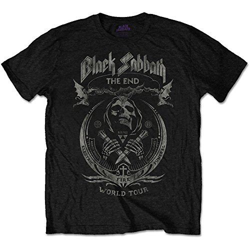 Rockoff Trade Herren Black Sabbath The End Pilzwolke T-Shirt, Schwarz, XXL