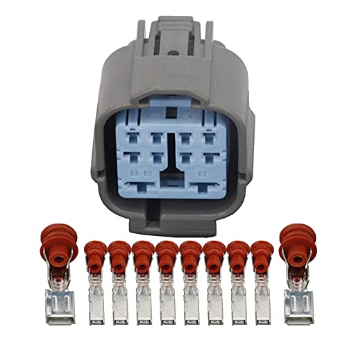 VAIGAI Yige Store 10-Pin-Hochstrom-Auto-wasserdichter Stecker-Kabelbaum mit Terminal DJ7101-2.2-6.3-11/21 (Color : Female Plug, Size : 5 Sets)