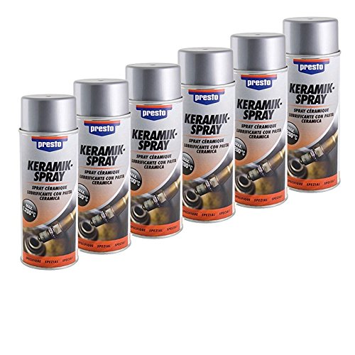 6x Presto Keramik-Spray Keramikspray Keramikpaste Bremsenspray Kupferpaste Spraydose Spray Dose 400ml