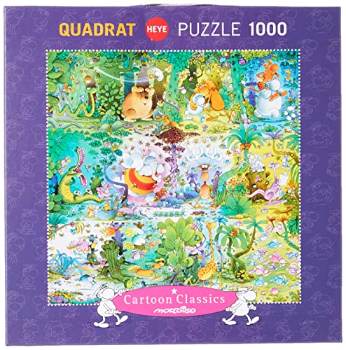 HEYE 29799 - Wildlife Square Puzzle, Guillermo Mordillo, 1000 Teile