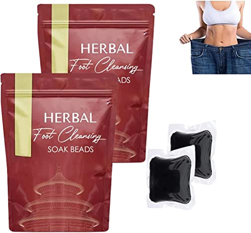 Herbal Detox & Shaping Cleansing Foot Soak Beads, Botanical Cleansing Foot Soak Beads Fußreflexzonen-Spa-Entspannungsmassage