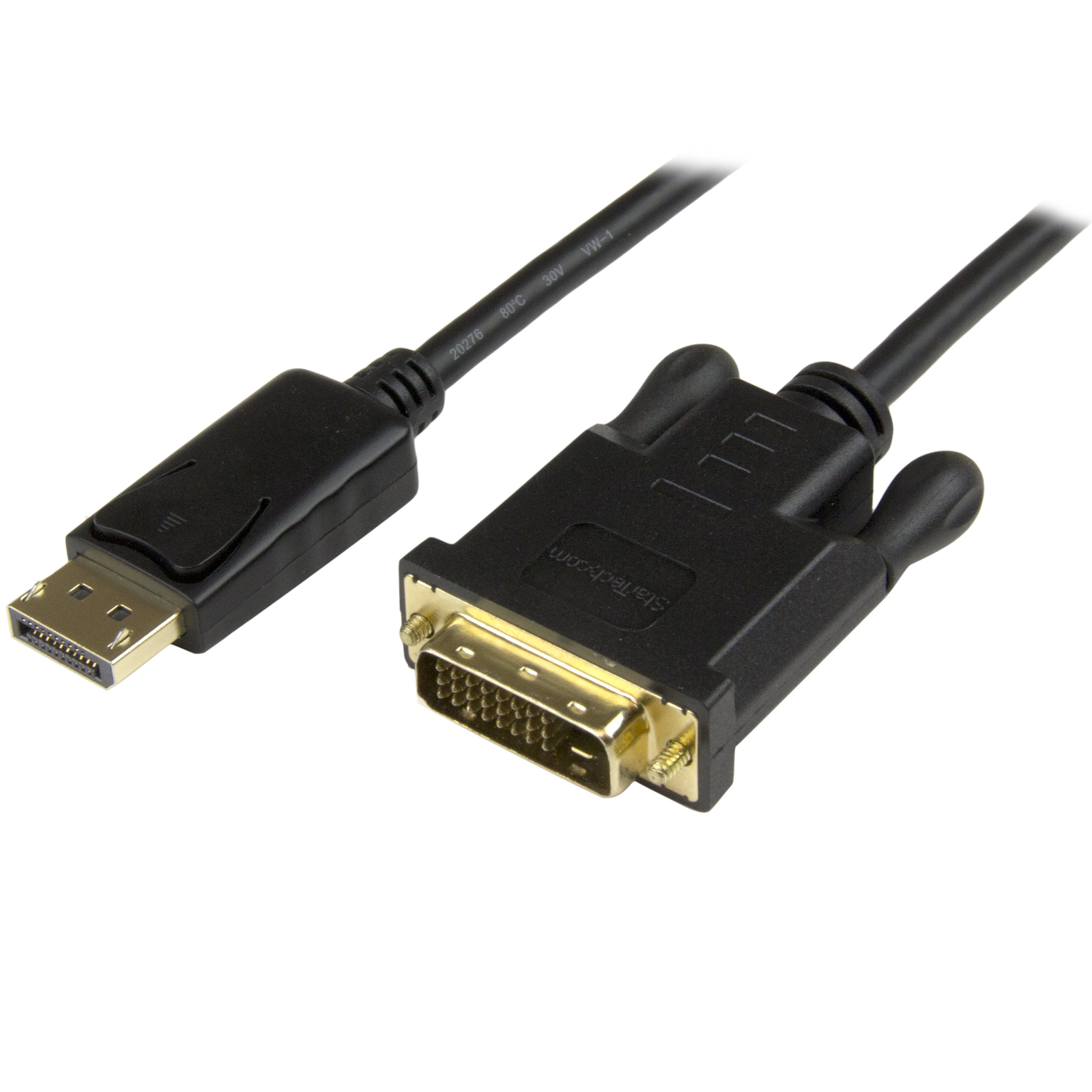 Startech.com DisplayPort-auf-DVI-Kabel - Computer-Monitor-Kabel - DP-auf-DVI-Kabel - DisplayPort zu DVI kabel - DisplayPort zu DVI kabel - DisplayPort-Kabel - 91 cm - 1920 x 1200 (DP2DVI2MM3)