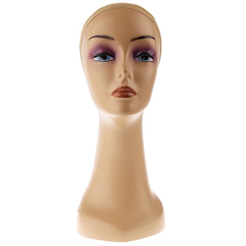 Sharplace Weibliche Schaufensterpuppe Dekokopf Perückenständer Perückenhalter Perückenkopf