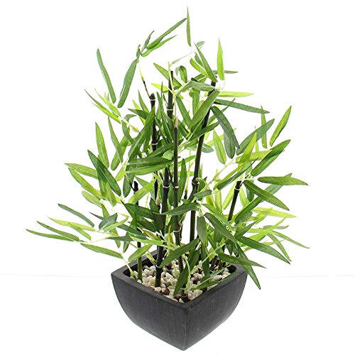 SIDCO Künstlicher Bambus Kunstpflanze Fensterdeko Zimmerpflanze Kunstbaum Deko Pflanze