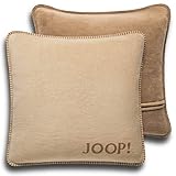 Joop!, Kissenhülle Uni Doubleface Cashew-Macchia Baumwolle/Polyacryl, Maße: 50cm x 50cm, 739445