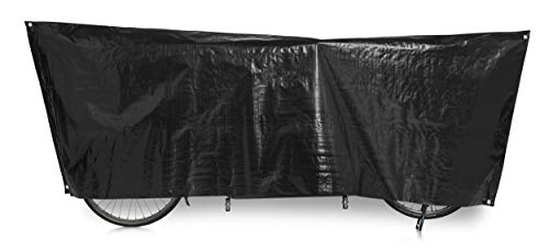 Fahrradschutzhülle Tandem VK; 110 x 300cm, schwarz, Inklusive Ösen