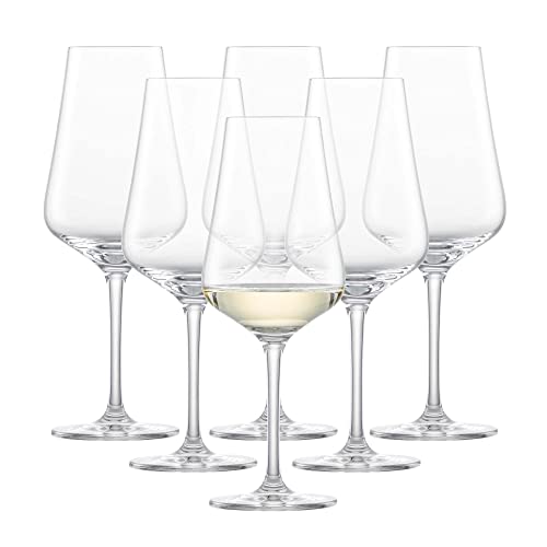 Schott Zwiesel FINE 6-teiliges Set Weißweinglas, Glas, transparent, 8.1 cm, 6-Einheiten
