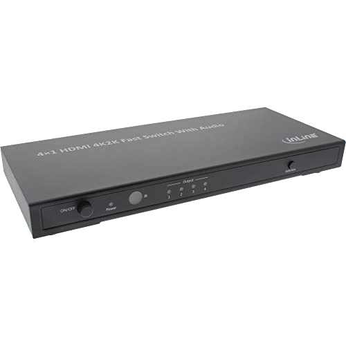 InLine 65017 HDMI Umschalter 4-Fach 4K x 2K für Audio Out