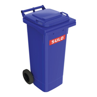 Müllgroßbehälter 80l HDPE blau fahrbar,n.EN 840 SULO