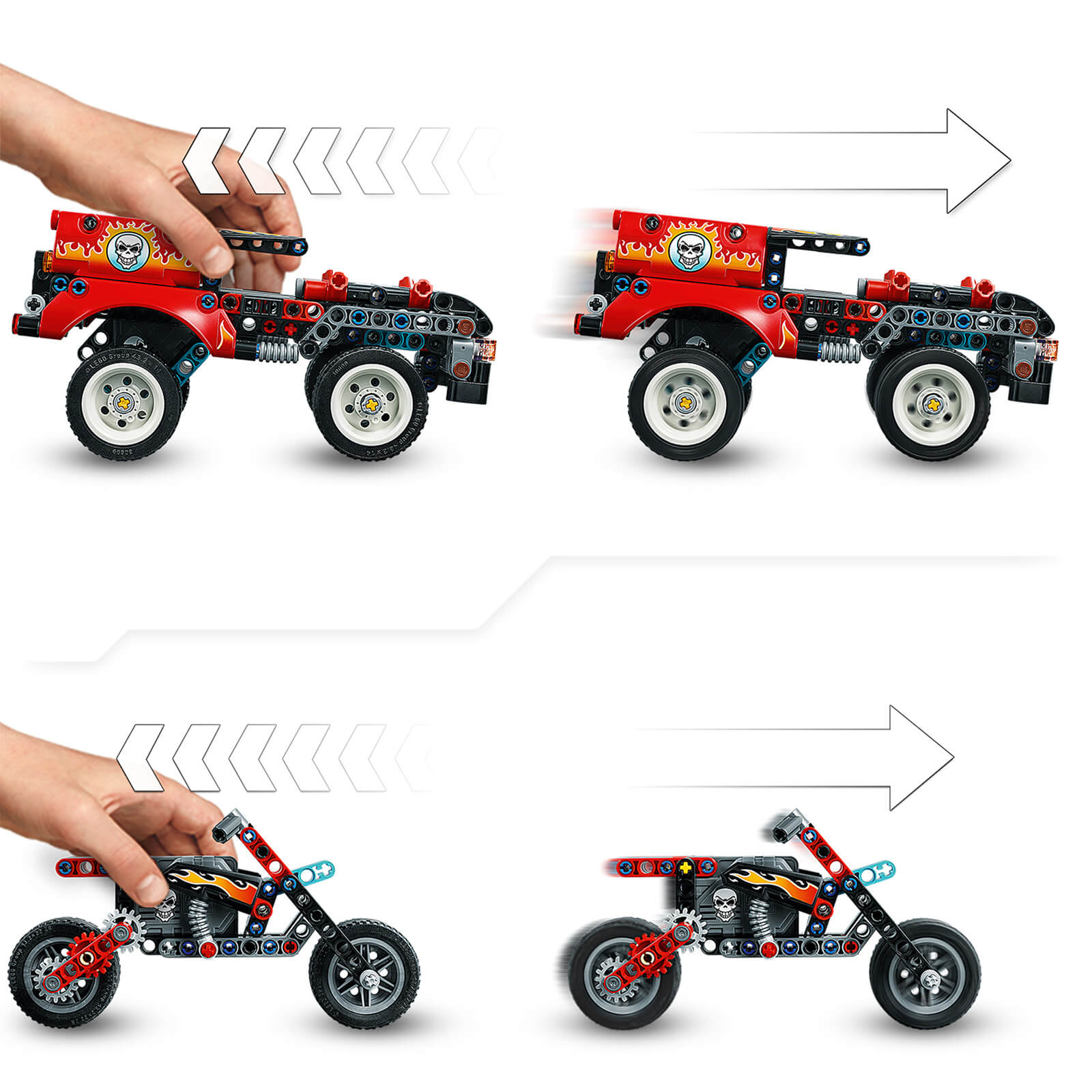 LEGO Technic:Stunt-Show mit Truck und Motorrad (42106) 4