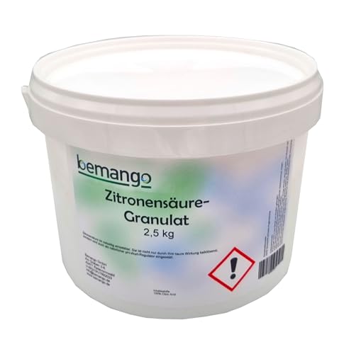 beClean Entkalker Zitronensäure Granulat E-330 Citric Acid 2,5 kg