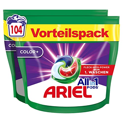 Ariel All-in-1 PODS Color+ Flüssigwaschmittel-Kapseln 104 Waschladungen