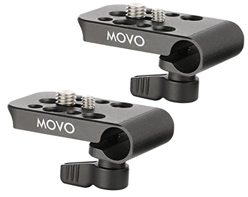 Movo cab1000 15 mm Modular Rod Clamp Adapter –-Kameras, Monitore, Blockflöten zu Rigs mit Es in vielen 1/10,2 cm & 3/20,3 cm in Frauen-Befestigungsgewinde (2 Pack)