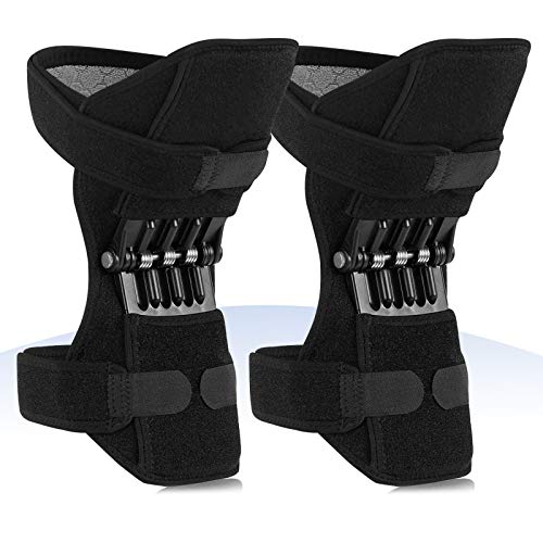 Knie Lifter, Power Knee Stabilizer Pads, Knie-Federstütze, Zur Linderung Von Gelenkschmerzen, Läufer-Knie Alte Kalte Beine Knie Booster Schützt für Männer, Frauen