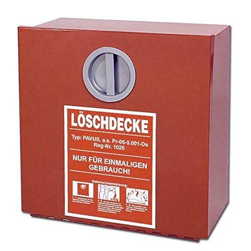 Löschdeckenbehälter Stahlblech Löschdeckenbox Löschdecke Kasten 300 x 300 x 125mm MBS-FIRE®